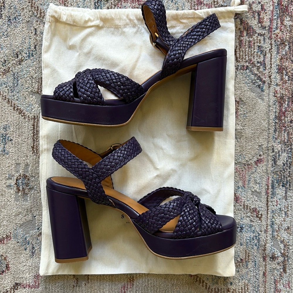 Like new Sezane High heel leather sandals - Picture 3 of 6